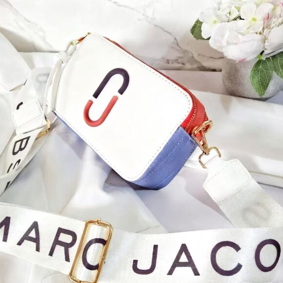 🌸Marc Jacobs The Snapshot 20-gauge leather Purse White - Picture 2 of 2